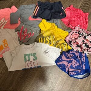Lot of 11 pieces Nike and Adidas T-Shirt and Shorts Bundle